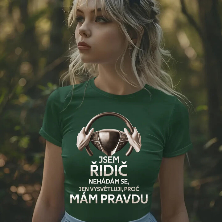 Jsem řidič  - dámské tričko s potiskem