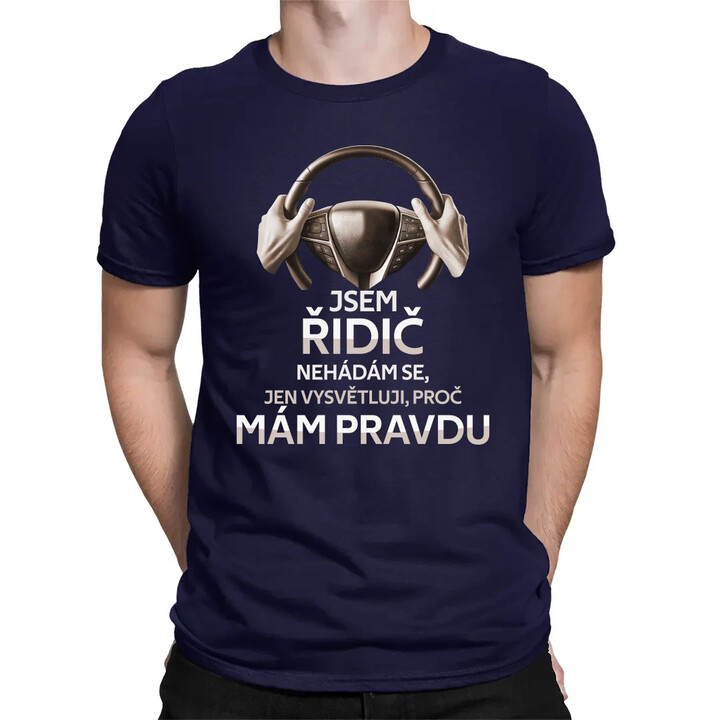 Jsem řidič - pánské tričko s potiskem
