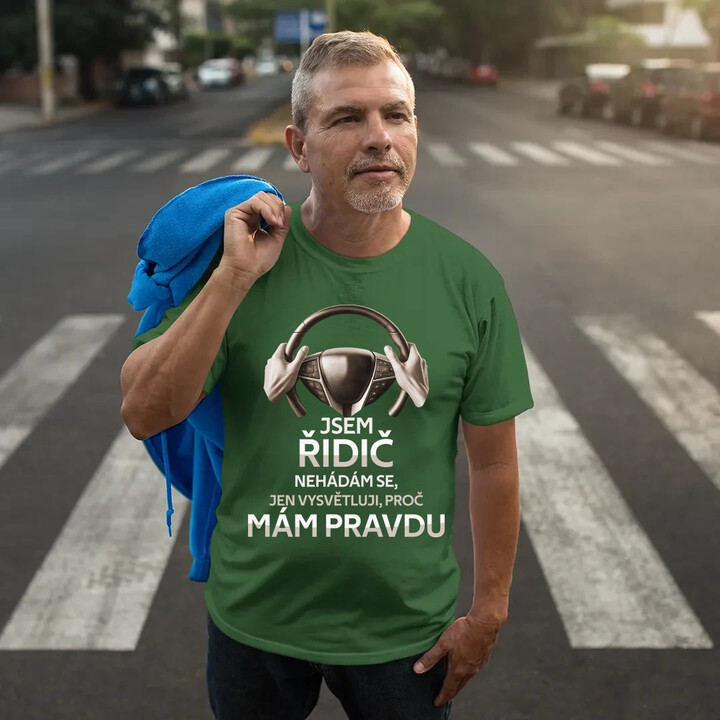 Jsem řidič - pánské tričko s potiskem
