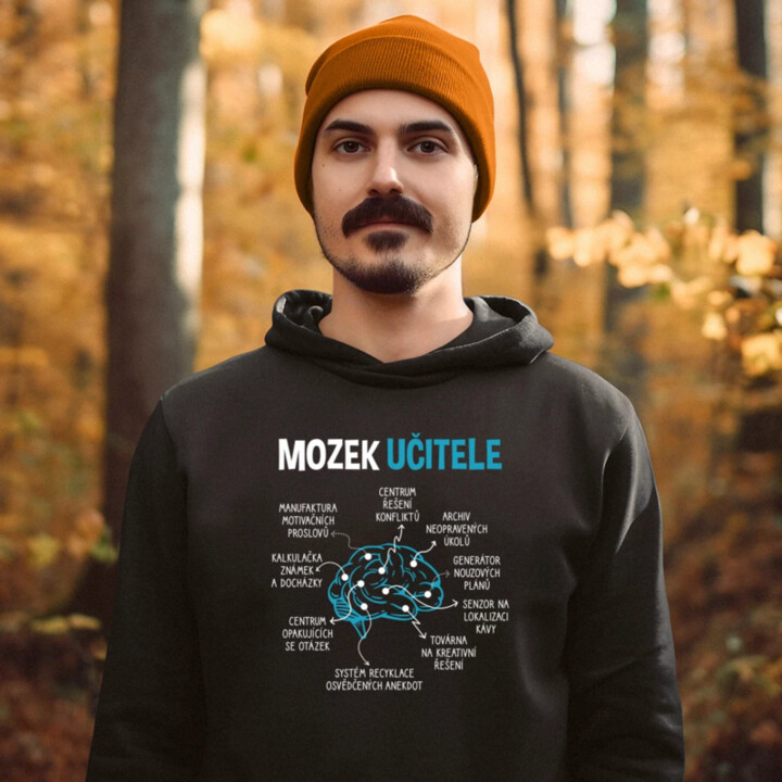 Mozek učitele - pánská mikina s potiskem