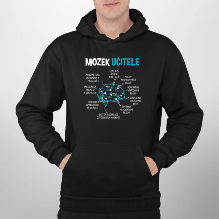 Mozek učitele - pánská mikina s potiskem