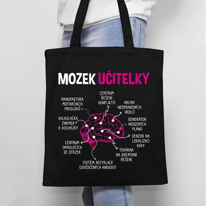 Mozek učitelky - taška s potiskem