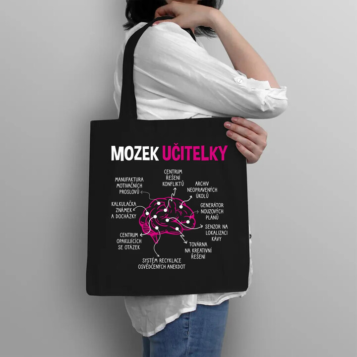 Mozek učitelky - taška s potiskem