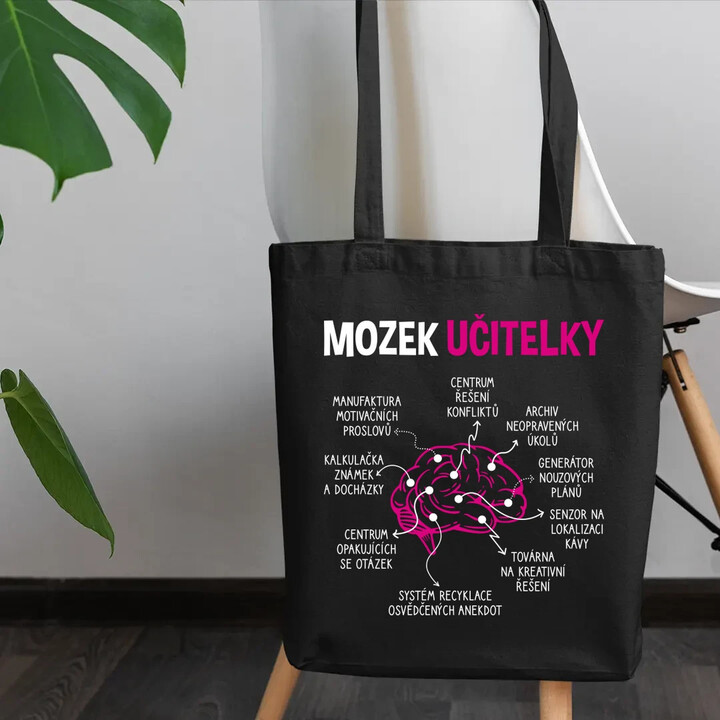 Mozek učitelky - taška s potiskem