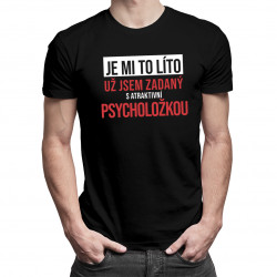 Zadaný s atraktivní psycholožkou - pánské tričko s potiskem
