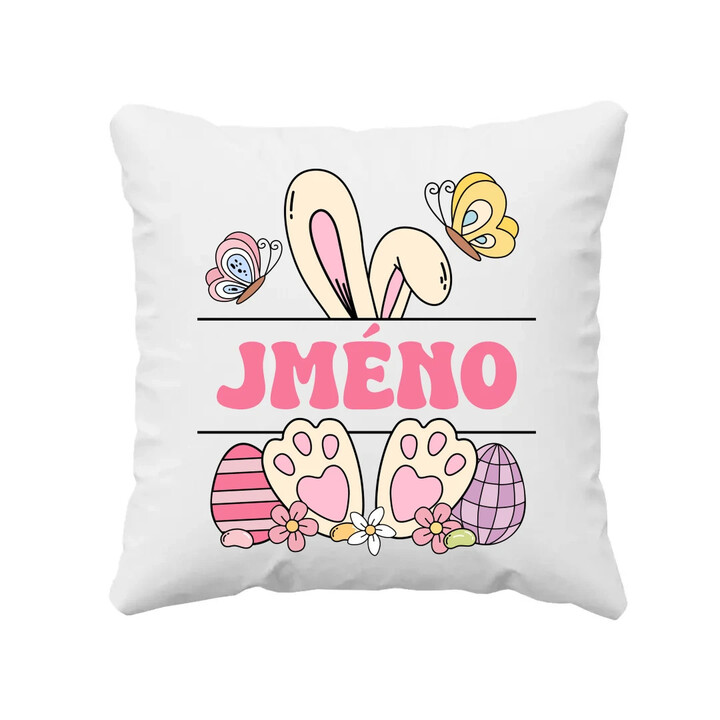 Velikonoce - jméno - polštář s potiskem - personalizovaný produkt