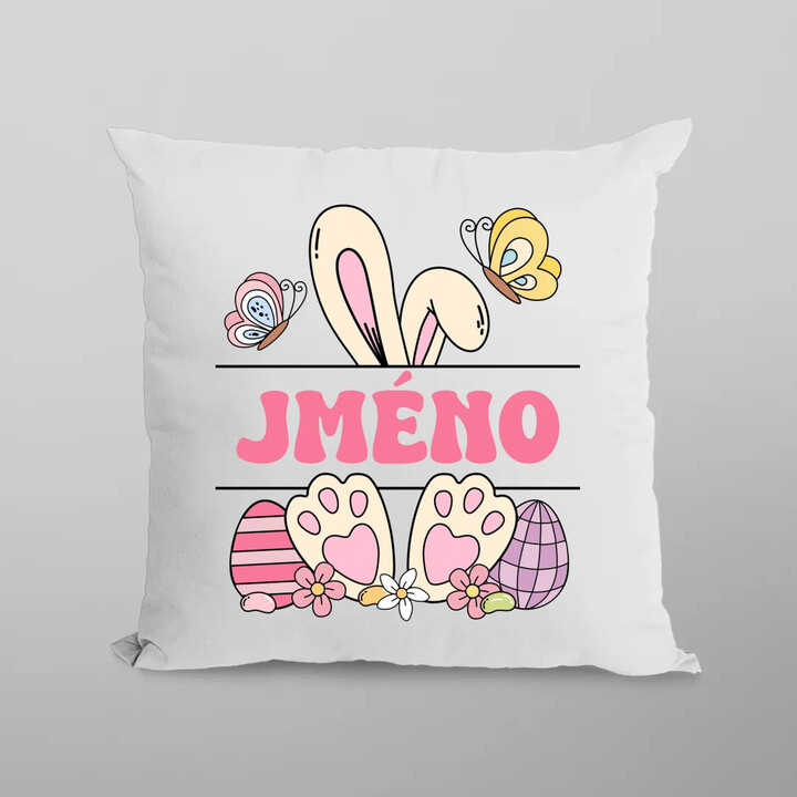 Velikonoce - jméno - polštář s potiskem - personalizovaný produkt