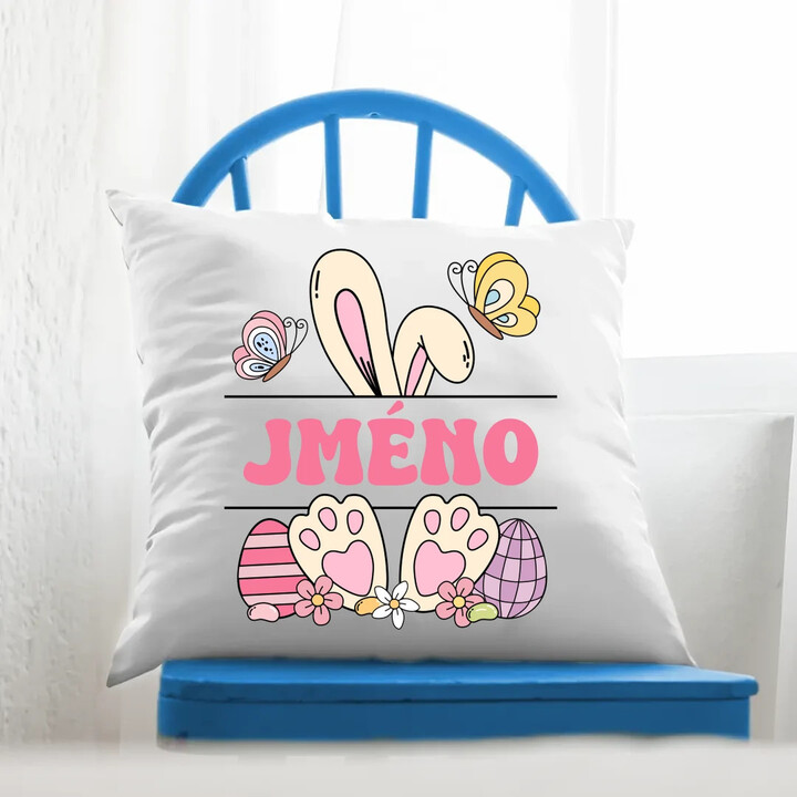 Velikonoce - jméno - polštář s potiskem - personalizovaný produkt