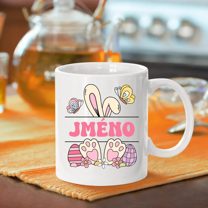 Velikonoce - jméno - hrnek s potiskem - personalizovaný produkt