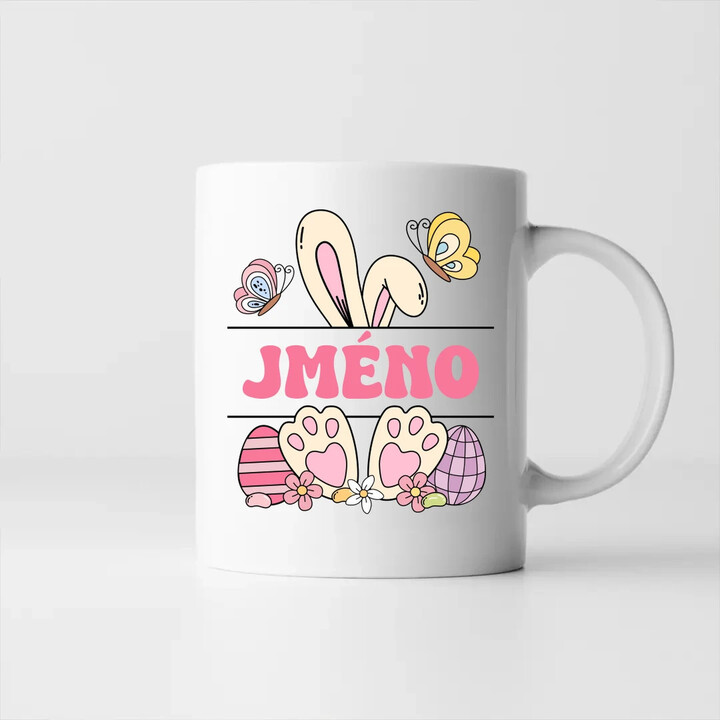Velikonoce - jméno - hrnek s potiskem - personalizovaný produkt