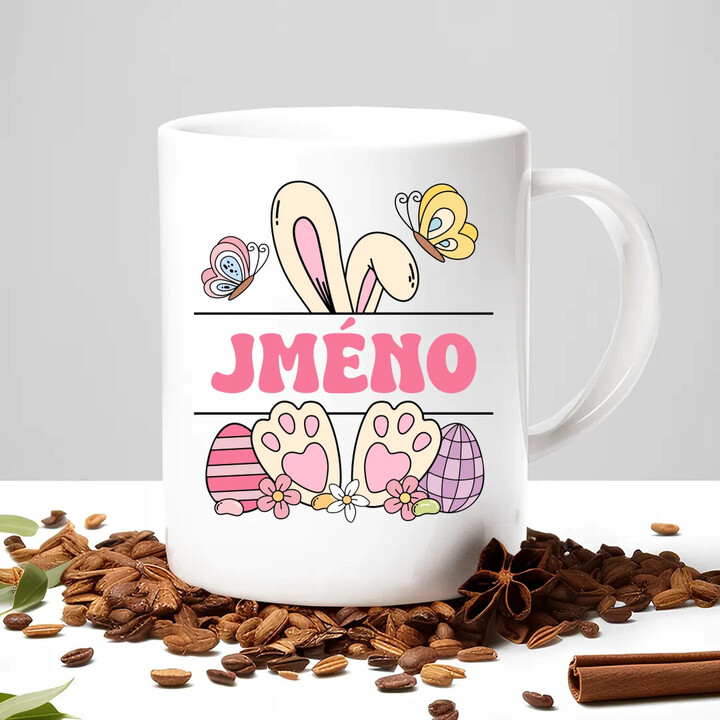 Velikonoce - jméno - hrnek s potiskem - personalizovaný produkt