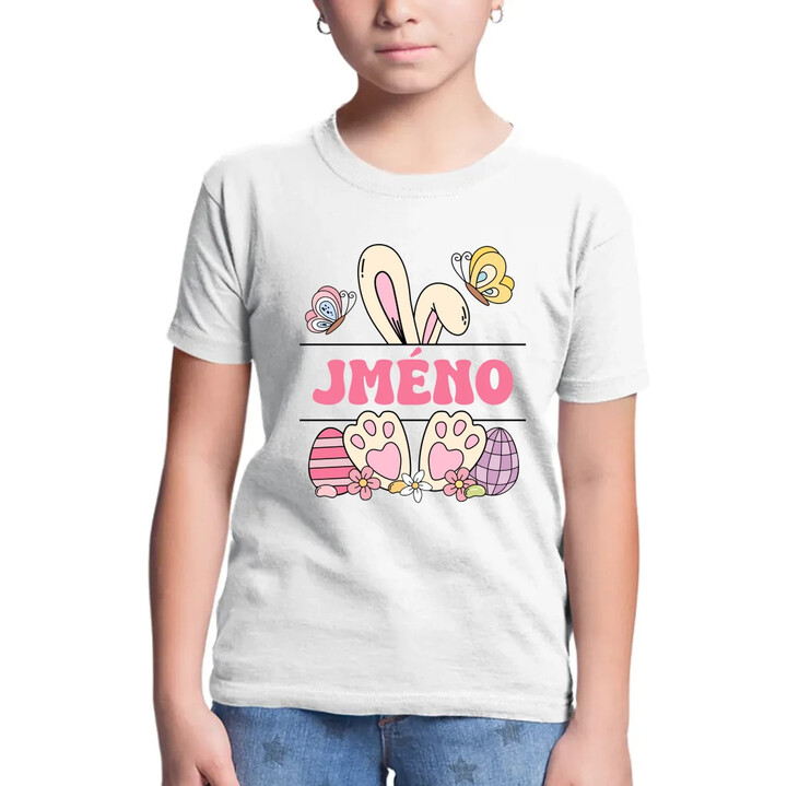 Velikonoce - jméno - dětské tričko s potiskem - personalizovaný produkt