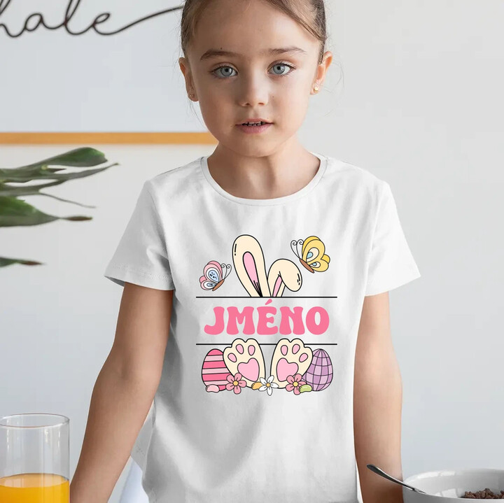 Velikonoce - jméno - dětské tričko s potiskem - personalizovaný produkt