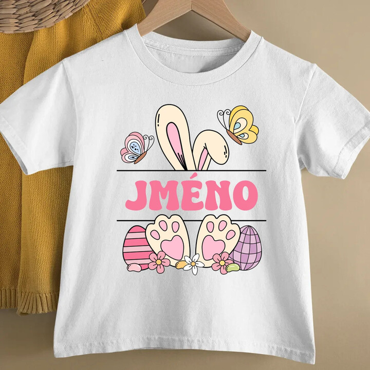 Velikonoce - jméno - dětské tričko s potiskem - personalizovaný produkt