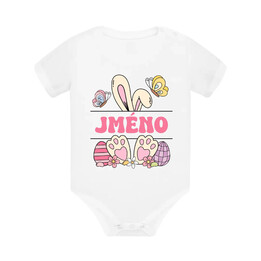 Velikonoce - jméno - dětské body s potiskem - personalizovaný produkt