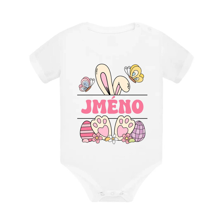 Velikonoce - jméno - dětské body s potiskem - personalizovaný produkt