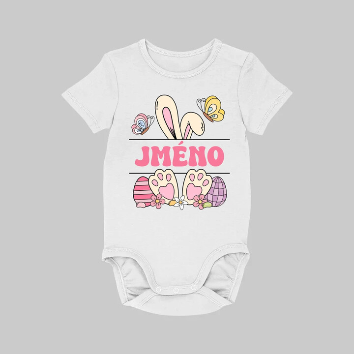 Velikonoce - jméno - dětské body s potiskem - personalizovaný produkt