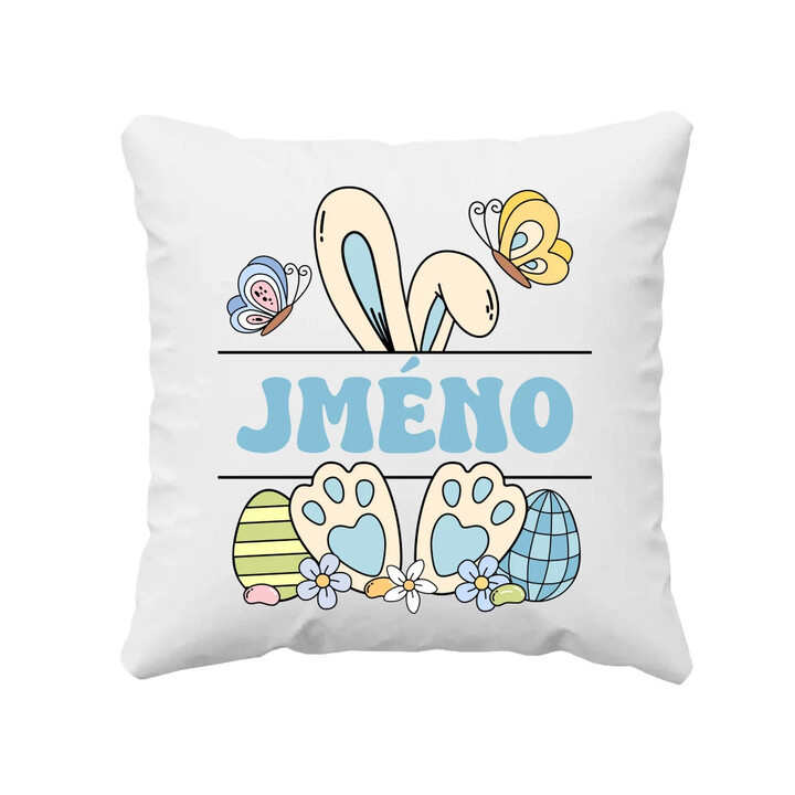 Velikonoce - jméno - polštář s potiskem - personalizovaný produkt