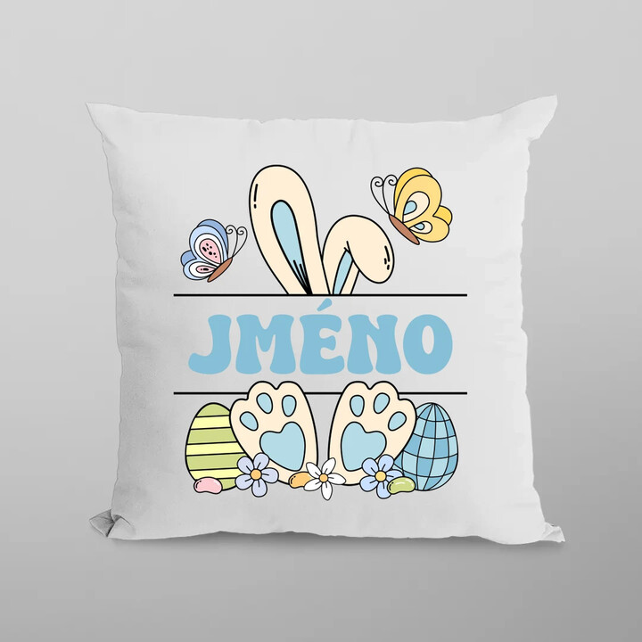 Velikonoce - jméno - polštář s potiskem - personalizovaný produkt