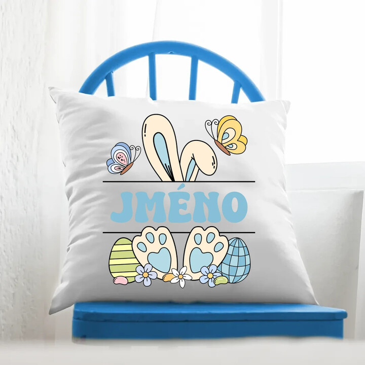 Velikonoce - jméno - polštář s potiskem - personalizovaný produkt