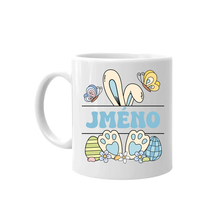 Velikonoce - jméno - hrnek s potiskem - personalizovaný produkt