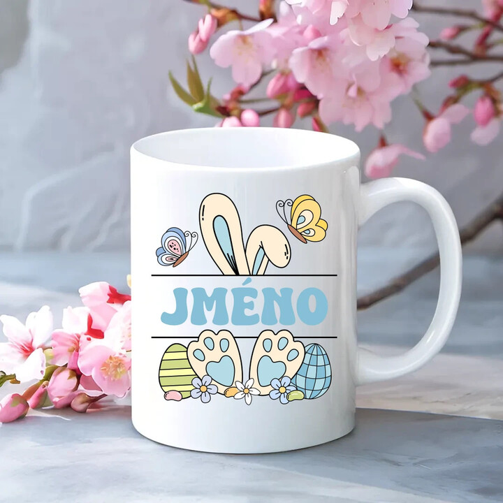 Velikonoce - jméno - hrnek s potiskem - personalizovaný produkt