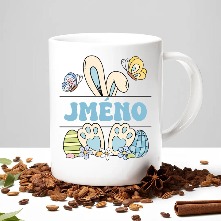 Velikonoce - jméno - hrnek s potiskem - personalizovaný produkt