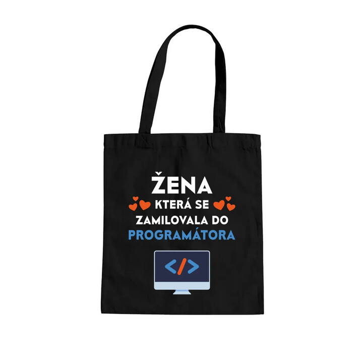 Žena, která se zamilovala do programátora - taška s potiskem