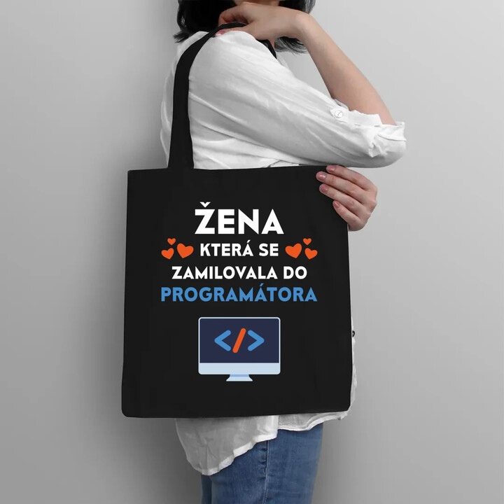 Žena, která se zamilovala do programátora - taška s potiskem