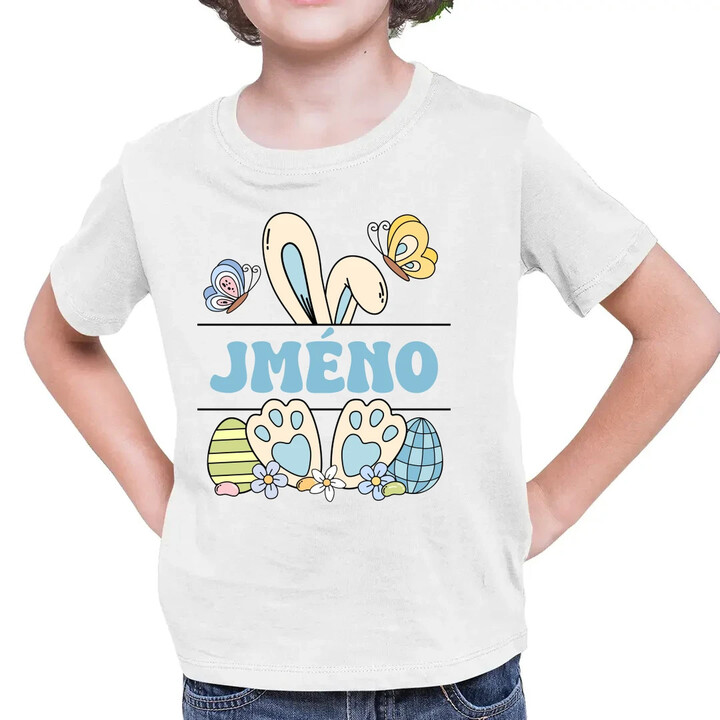 Velikonoce - jméno - dětské tričko s potiskem - personalizovaný produkt