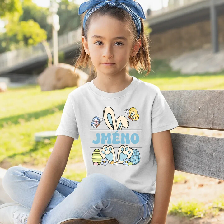 Velikonoce - jméno - dětské tričko s potiskem - personalizovaný produkt