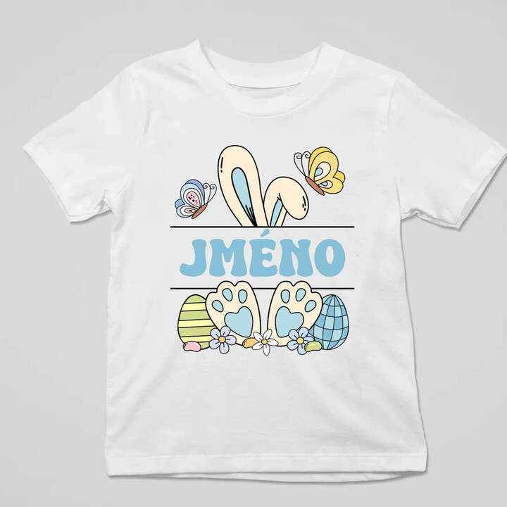 Velikonoce - jméno - dětské tričko s potiskem - personalizovaný produkt
