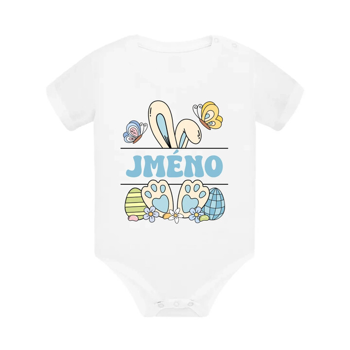 Velikonoce - jméno - dětské body s potiskem - personalizovaný produkt