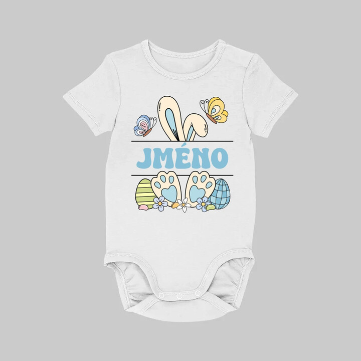 Velikonoce - jméno - dětské body s potiskem - personalizovaný produkt