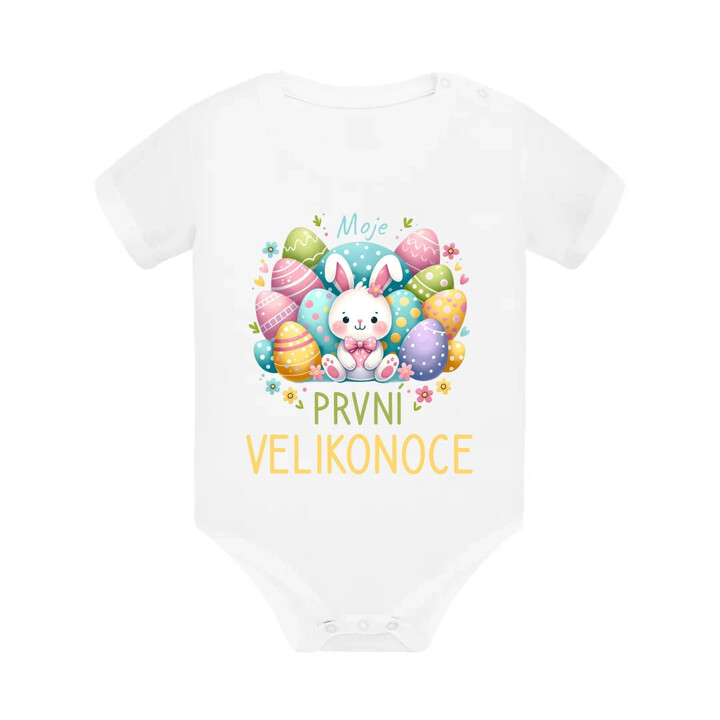 Moje první Velikonoce - dětské body s potiskem