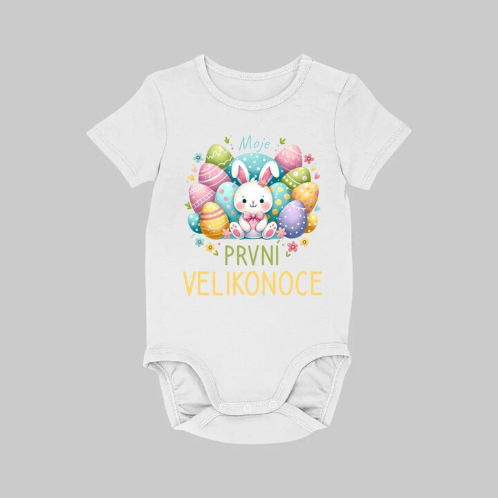 Moje první Velikonoce - dětské body s potiskem