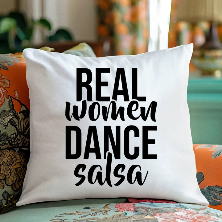 Real women dance salsa - polštář s potiskem
