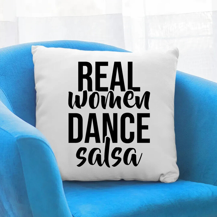 Real women dance salsa - polštář s potiskem