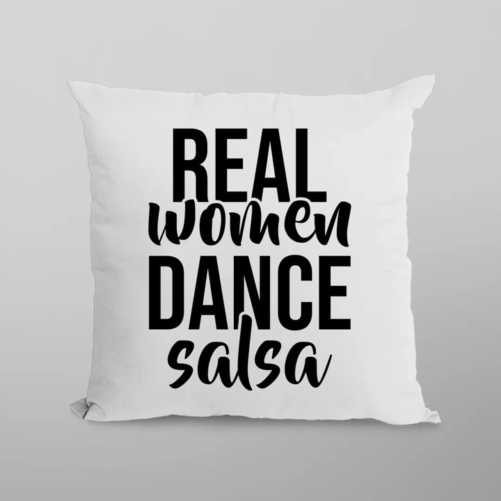 Real women dance salsa - polštář s potiskem