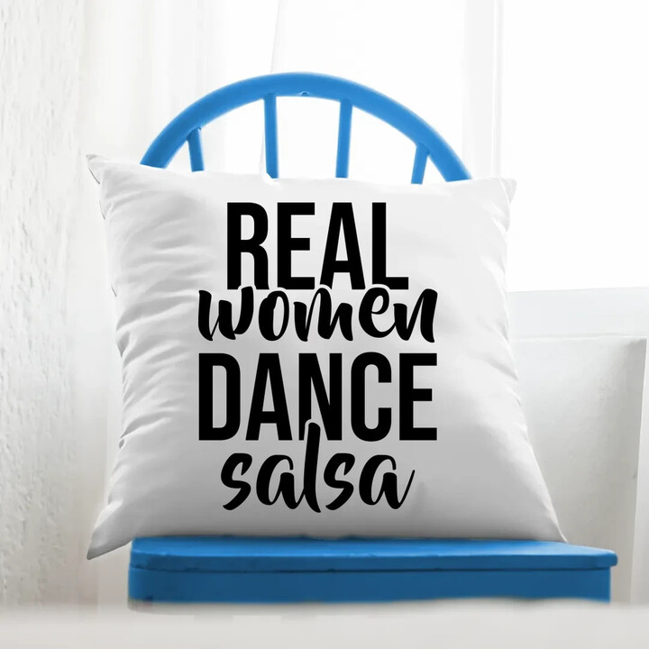 Real women dance salsa - polštář s potiskem