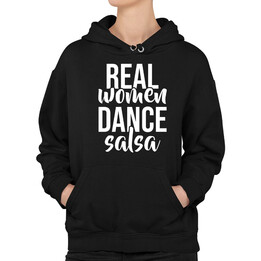 Real women dance salsa - dámská mikina s potiskem