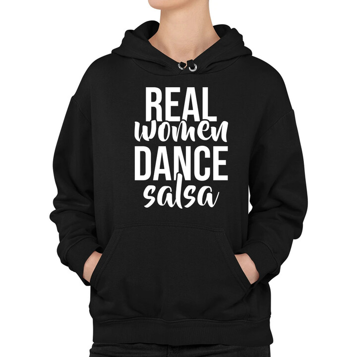 Real women dance salsa - dámská mikina s potiskem