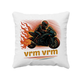 vrm, vrm - motorka  - polštář s potiskem