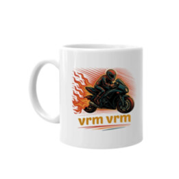 vrm, vrm - motorka  - hrnek s potiskem