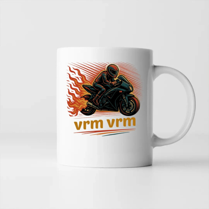 vrm, vrm - motorka  - hrnek s potiskem