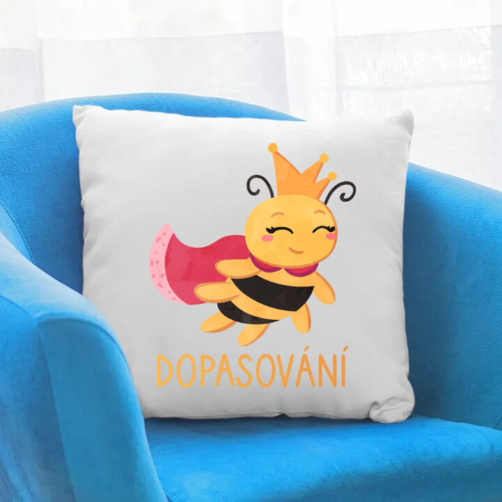 Dopasování - polštář s potiskem