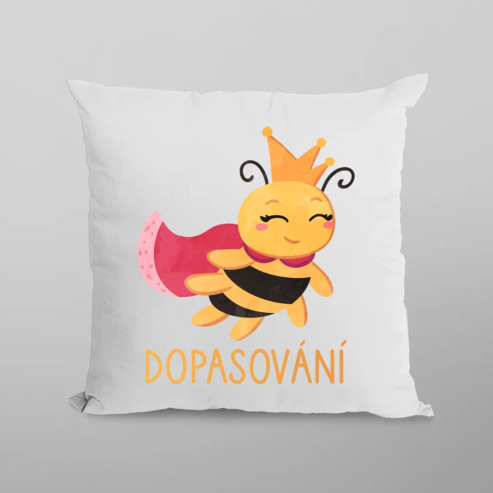 Dopasování - polštář s potiskem