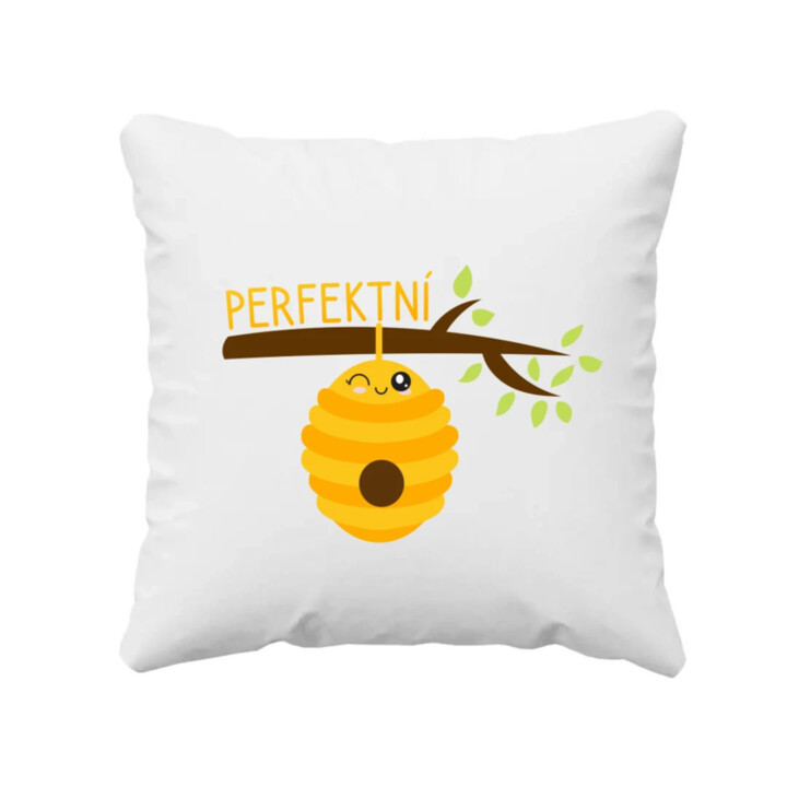 Perfektní  - polštář s potiskem