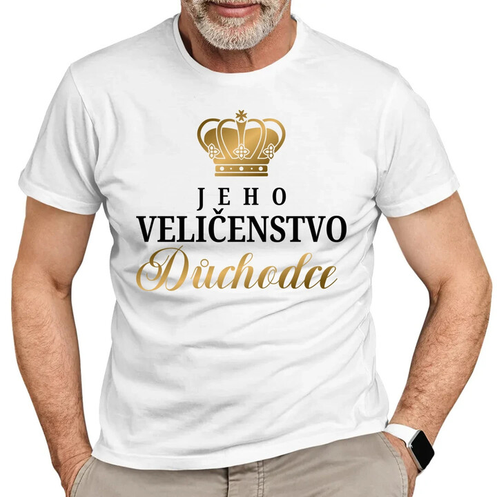 Jeho Veličenstvo Důchodce  - pánské tričko s potiskem