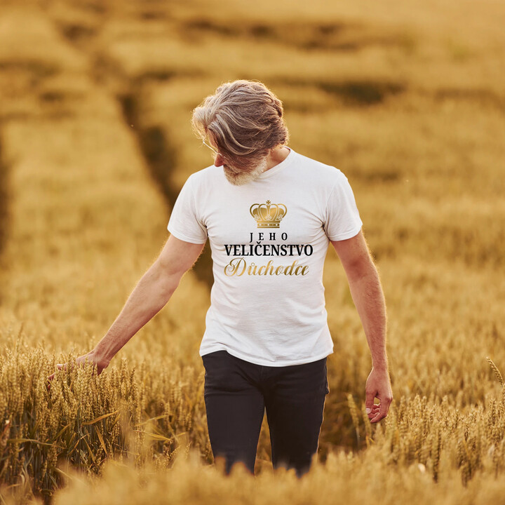 Jeho Veličenstvo Důchodce  - pánské tričko s potiskem